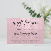 Bedrijfs Gift Certificaat Moderne Sociale Powde Lo (Staand voorkant)