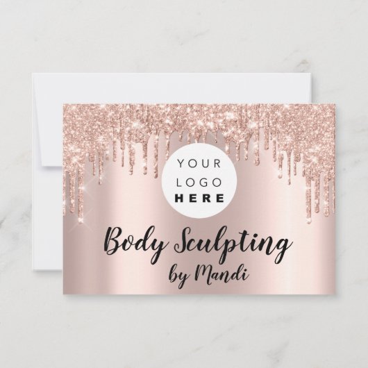 Bedrijfs Gift Certificate Body Sculpting Drip Logo (Achterkant)