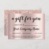 Bedrijfs Gift Certificate Body Sculpting Drivers S (Voorkant / Achterkant)