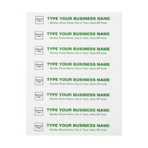 Bedrijfs Groene Teksten op het Witte Adres van de 