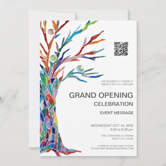 Bedrijfs Groothertogelijk QR-code Kaart (Voorkant)