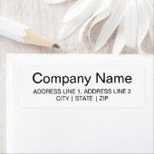 Bedrijfs Grote het adresetiketten van de Terugkeer Etiket (Insitu)