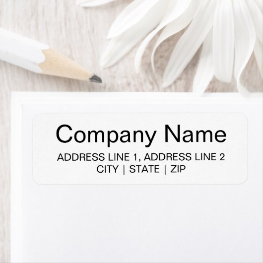 Bedrijfs Grote het adresetiketten van de Terugkeer Etiket (Insitu)