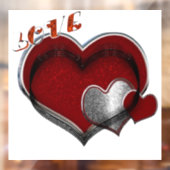 Bedrijfs Hart Raam Sticker (Vel 2)