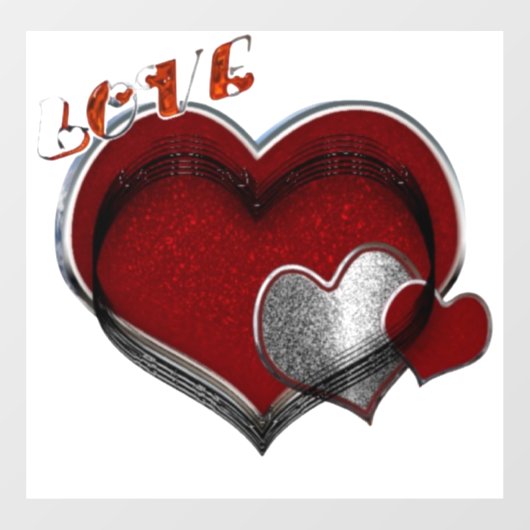 Bedrijfs Hart Raam Sticker (Vel)