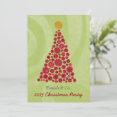 Bedrijfs het Bedrijfs van de Kerstpartij Functie Kaart (Staand voorkant)