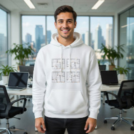Bedrijfs Hoodie met Blauwdruk