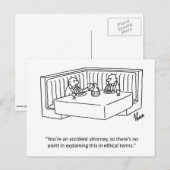 Bedrijfs Humor Briefkaart "Percentages" (Voorkant / Achterkant)