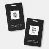 Bedrijfs-ID Logo Badge Werknemer Personeel (Voor- en achterkant)