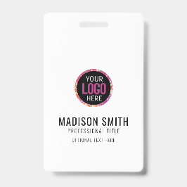 Bedrijfs ID Logo | Modern Aangepast Personeel Mede Badge