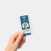 Bedrijfs ID Logo | Modern Aangepast Personeel Staf Badge (Handheld)