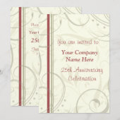 Bedrijfs Jubileum Partij Uitnodigingen (Voorkant / Achterkant)