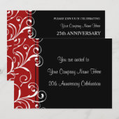 Bedrijfs Jubileum Partij Uitnodigingen (Voorkant / Achterkant)