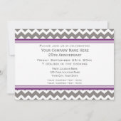 Bedrijfs Jubileum Partij Uitnodigingen grijs (Achterkant)