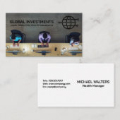 Bedrijfs Kantoor | Bovenste Uitzicht Visitekaartje (Voorkant / Achterkant)