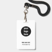 Bedrijfs Kantoor Erkenning van werknemers Logo Badge (Front with Lanyard)