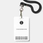 Bedrijfs Kantoor Erkenning van werknemers Logo Badge (Back with Lanyard)