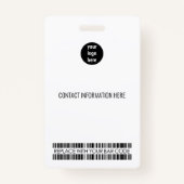 Bedrijfs Kantoor Erkenning van werknemers Logo Badge (Achterkant)