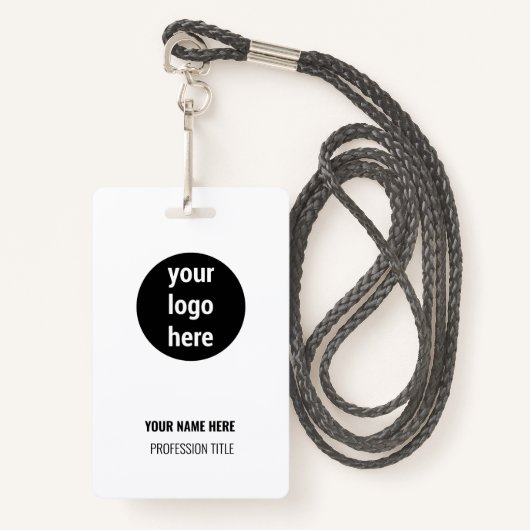 Bedrijfs Kantoor Erkenning van werknemers Logo Badge (Voorkant met draagriem)