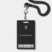 Bedrijfs Kantoor Erkenning van werknemers Logo Badge (Back with Lanyard)