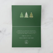 Bedrijfs Kerstbomen Bedrijfslogo Feestdagen Kaart (Binnen)