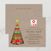 Bedrijfs Kerstgenote (ADD LOGO) Rustic Kraft (Voorkant / Achterkant)