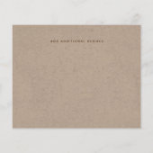 Bedrijfs Kerstgenote (ADD LOGO) Rustic Kraft (Achterkant)