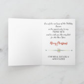 Bedrijfs Kerstmis Kaart met Kerstman (Binnen)