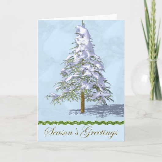 Bedrijfs Kerstmis Kaart met Kerstmis (Voorkant)