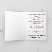 Bedrijfs Kerstmis Kaart met Kerstmis (Binnen)