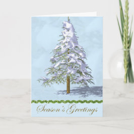 Bedrijfs Kerstmis Kaart met Kerstmis