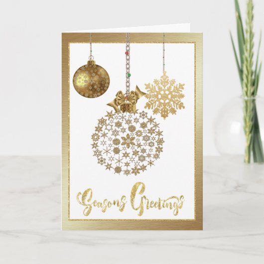 Bedrijfs Kerstmis Kaart met Kerstmis (Voorkant)