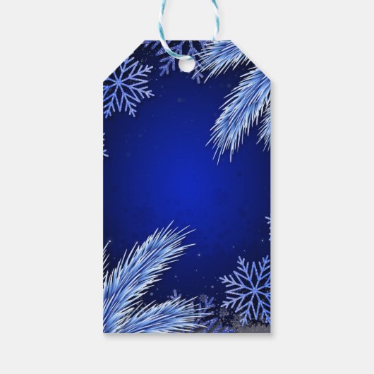 Bedrijfs Kerstmis Logo Gepersonaliseerd Cadeaulabel (Achterkant)