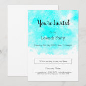 Bedrijfs lanceringspartijuitnodiging sjablonen kaart (Voorkant / Achterkant)