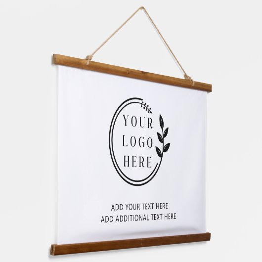 Bedrijfs Logo Afbeelding Foto Afbeelding - DIY Tek Hangend Wandkleed (Gebogen)