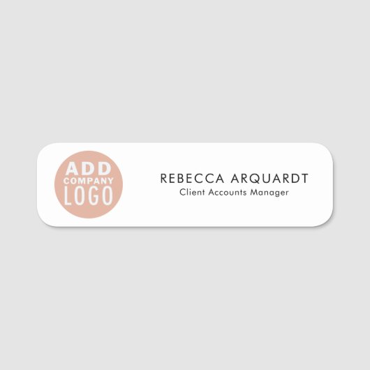 Bedrijfs-Logo-bedrijfs-id toevoegen Naamplaatje (Voorkant)