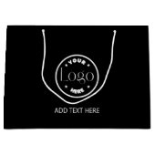 Bedrijfs Logo Bedrijfs Professionele Professionele Groot Cadeauzakje (Voorkant)