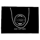 Bedrijfs Logo Bedrijfs Professionele Professionele Groot Cadeauzakje (Achterkant)