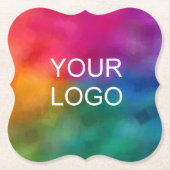 Bedrijfs Logo BedrijfsDouane Sjabloon van de Douan Kartonnen Onderzetters (Voorkant)