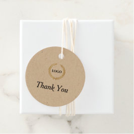 Bedrijfs Logo Cirkel Dank u Labels hangen