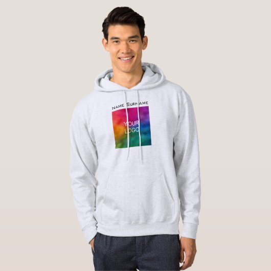 Bedrijfs Logo Creëer Uw Eigen Mannen van het Vooro Hoodie (Voorkant volledig)