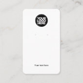 Bedrijfs Logo die de Ronde Kaart van de Vertoning  Visitekaartje (Voorkant)