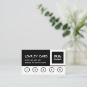 Bedrijfs Logo, Dog Trainer Business Loyalty-kaart Klantenkaartje (Staand voorkant)