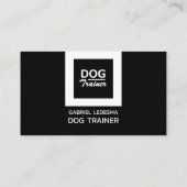Bedrijfs Logo, Dog Trainer Business Loyalty-kaart Klantenkaartje (Achterkant)