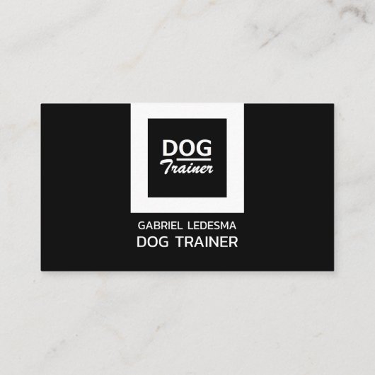 Bedrijfs Logo, Dog Trainer Business Loyalty-kaart Klantenkaartje (Achterkant)