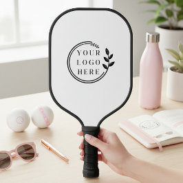 Bedrijfs Logo Eenvoudige Moderne Witte Onderneming Pickleball Paddle