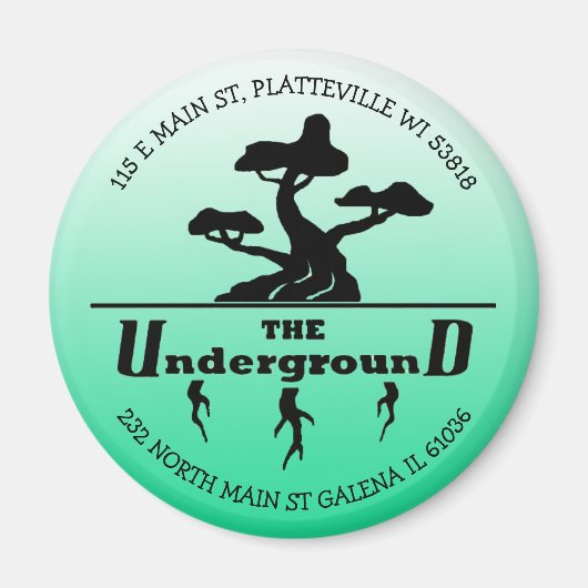 Bedrijfs Logo en Adres de Waardering van de Klant Magneet (Voorkant)