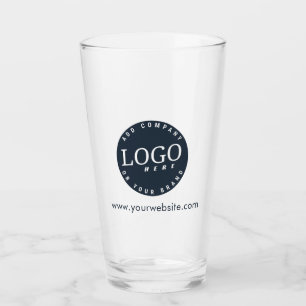 Bedrijfs Logo en het Adres van de Website van het  Glas