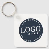 Bedrijfs Logo en QR de Werknemers van het Bedrijf Sleutelhanger (Voorkant)