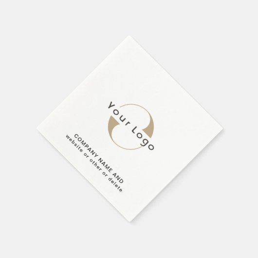 Bedrijfs Logo en Tekst, Schone Minimale Bedrijfs v Servet (Hoek)